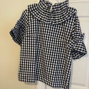 Elizabeth Wilson Designs top, navy gingham